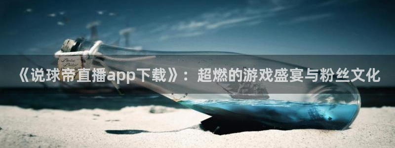 雨燕直播在线体育：《说球帝直播app下载》：超燃的游戏盛宴与粉丝文化